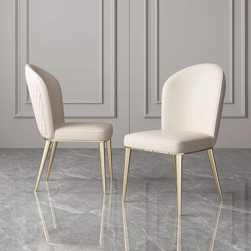 Parsons Armless Dining Chairs Glam Dining Side Chair for Home Clearhalo 'Dining Chairs' 'Dining Tables & Seating' 'dining_chair' 'furn' 'furn_dining_chair' 'Furniture' 'Kitchen & Dining Furniture' 1200x1200_dec71201-6004-4b74-bcee-2d13b367504a
