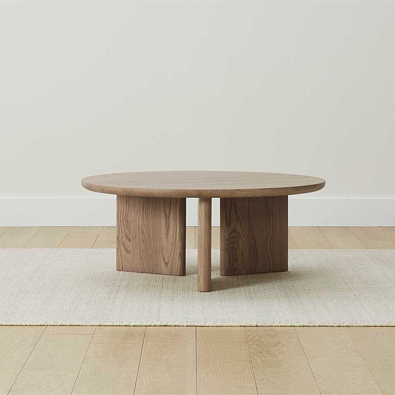 Contemporary Solid Wood Coffee Table Round Abstract Coffee Cocktail Table Clearhalo 'Coffee & Accent Tables' 'Coffee Tables' 'coffee_tables' 'furn' 'furn_coffee_tables' 'Furniture' 'Living Room Furniture' 1200x1200_dec7d04b-f412-4366-a9f3-853629f96b37