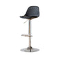 Taburetes de comedor sin brazos Taburetes de bar de altura ajustable con base de metal