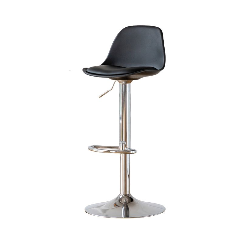 Taburetes de comedor sin brazos Taburetes de bar de altura ajustable con base de metal