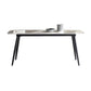 Industrial Sintered Stone Table Rectangle Shape Standard Dining Table with 4 Legs Base Clearhalo ' dining_table' 'Dining Tables & Seating' 'Dining Tables' 'furn' 'furn_dining_table' 'Furniture' 'furniture_dining_table' 'Kitchen & Dining Furniture' 'kitchen&dining_furn' 'kitchen' 'kitchen_dining_table' 1200x1200_decd8a93-2ac7-491f-800c-3736566422fa