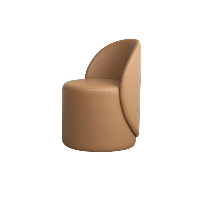 Scandinavian Solid Color Armless Chair Tight Back Accent Chair