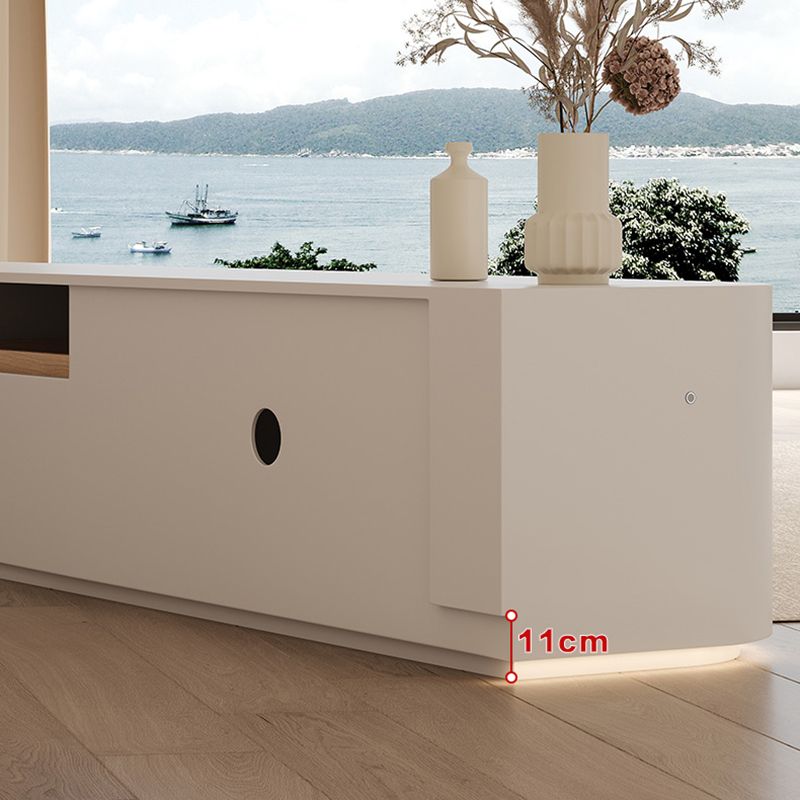 Enclosed Storage Stand Console Scandinavian TV Media Console with Drawers Clearhalo 'furn' 'furn_tv_stands_entertainment_centers' 'Furniture' 'Living Room Furniture' 'TV Stands & Entertainment Centers' 'TV Stands & Media Storage Furniture' 'tv_stands_entertainment_centers' 1200x1200_ded042ca-1306-4ec7-b539-3dbae5a82410