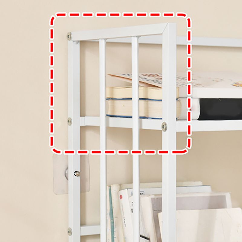 垂直長方形の本棚メタル9.8 "広いオープンブックケースブックシェルフコンテンポラリー