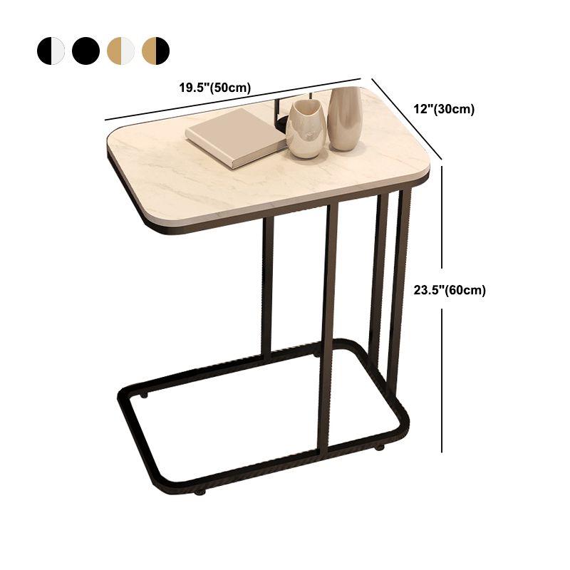19.7" W Modern End Table Rectangular Slate C Sofa Side Table Clearhalo 'Coffee & Accent Tables' 'End & Side Tables' 'end_side_tables' 'furn' 'furn_end_side_tables' 'Furniture' 'Living Room Furniture' 1200x1200_ded06a93-4d8e-4dc8-b110-b81f0a0669e5