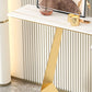 31.5" H Contemporary Console Accent Table Antique Finish Sofa Console Table in Marble Clearhalo 'Console Tables' 'console_tables' 'Entry & Mudroom Furniture' 'furn' 'furn_console_tables' 'Furniture' 1200x1200_ded38bc5-8174-4048-9d37-210c5e59a1ad