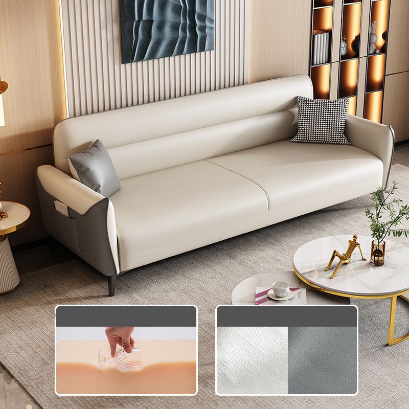 32,3 "H. divano a braccio quadrato in fico a 3 posti per soggiorno con spazio