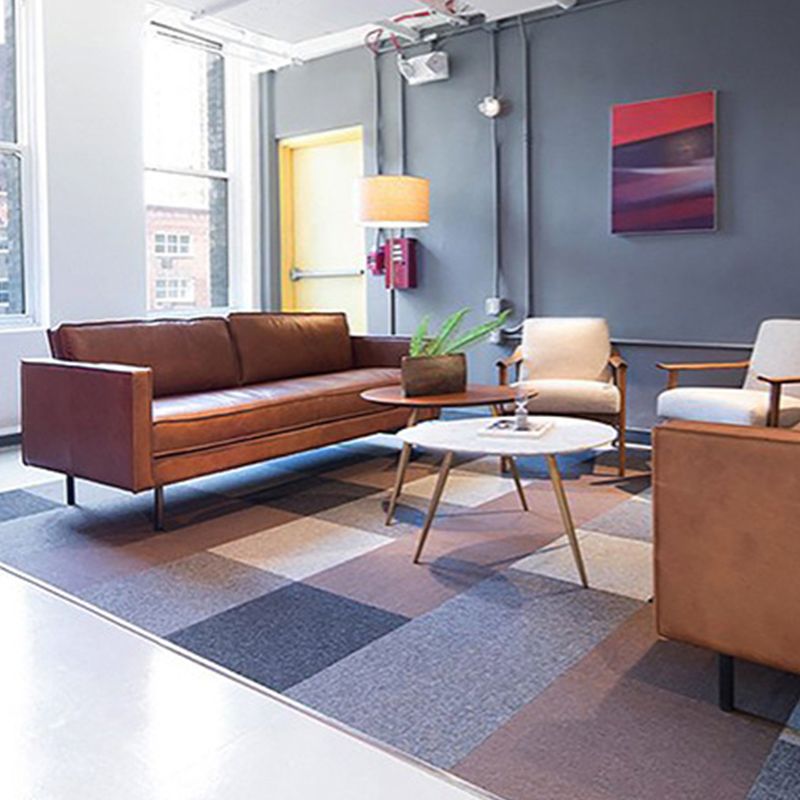 Brown Leather Settee Furniture Loose Back Square Arm Loveseat Clearhalo 'furn' 'furn_sofas' 'Furniture' 'furniture_sofas' 'kitchen' 'kitchen_sofas' 'Living Room Furniture' 'Sofa' 'sofas' 1200x1200_ded427f5-eedd-428f-ab00-be2672955e27