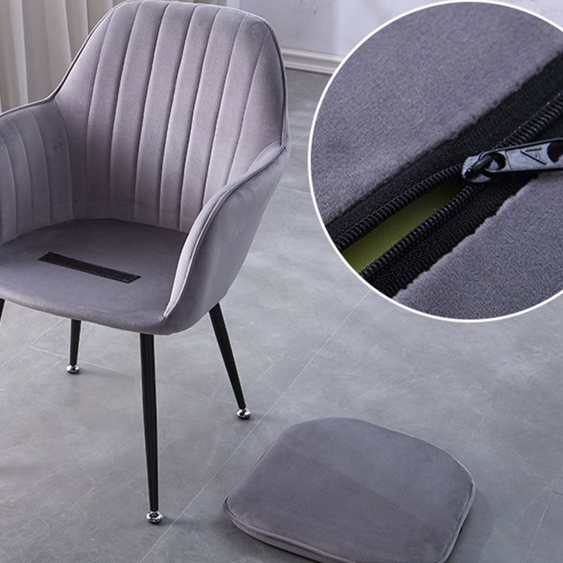 Sewn Pillow Back Chair with Flared Arms and Basic Four Legs for Apartment Clearhalo 'Accent Chairs' 'accent_chairs' 'Chairs & Seating' 'furn' 'furn_accent_chairs' 'Furniture' 'Living Room Furniture' 1200x1200_ded58a99-dee7-4ba2-a54b-e7ef73254d55