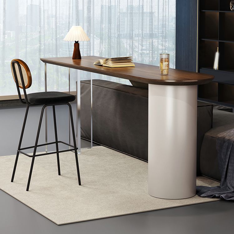 Industrial 1/2 Pieces Bar Table Set Rectangle Pine Wood Counter Table with High Stools Clearhalo 'Bar Furniture' 'furn' 'furn_home_bar_bar_sets' 'Furniture' 'Home Bars & Bar Sets' 'home_bar_bar_sets' 'Kitchen & Dining Furniture' 1200x1200_ded67006-c1f4-4746-afd4-ecab26fa3687