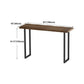 Contemporary Rectangle Bar Dining Table Wood Sled Bar Height Table in Brown Clearhalo 'Bar Furniture' 'Bar Tables' 'bar_tables' 'furn' 'furn_bar_tables' 'Furniture' 'furniture_bar_tables' 'Kitchen & Dining Furniture' 'kitchen&dining_furn' 'kitchen' 1200x1200_ded76dce-3b60-4ac4-9239-286983cb40e7