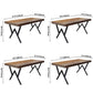 Industrial Rectangle Dining Room Table Pine Solid Wood Table with Black Double Pedestal Clearhalo ' dining_table' 'Dining Tables & Seating' 'Dining Tables' 'furn' 'furn_dining_table' 'Furniture' 'furniture_dining_table' 'Kitchen & Dining Furniture' 'kitchen&dining_furn' 'kitchen' 'kitchen_dining_table' 1200x1200_ded7ccd7-b2ae-4d86-8191-850d178583de