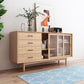 Modern Storage Sideboard Wooden Kitchen Sideboard with Drawers and Doors Clearhalo 'buffet_sideboard' 'Buffets & Sideboards' 'furn' 'furn_buffet_sideboard' 'Furniture' 'Kitchen & Dining Furniture' 1200x1200_ded8235f-e990-43f7-810d-fb11ed327823