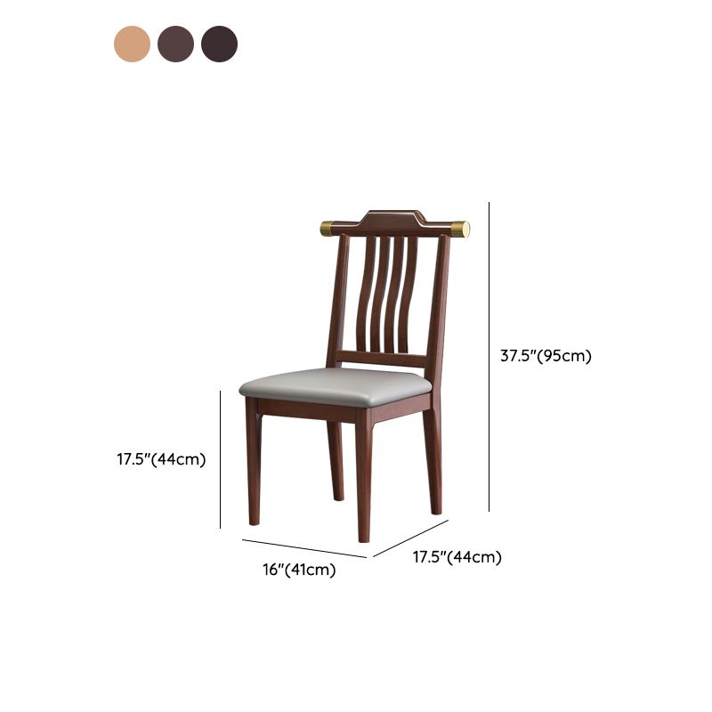 Traditional Armless Dining Room Chair Home Solid Wood Dining Chair