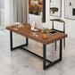 Escritorio de escritura rectangular de madera maciza mesa de reunión de oficina industrial