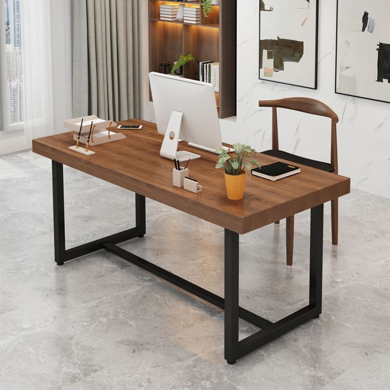 Escritorio de escritura rectangular de madera maciza mesa de reunión de oficina industrial