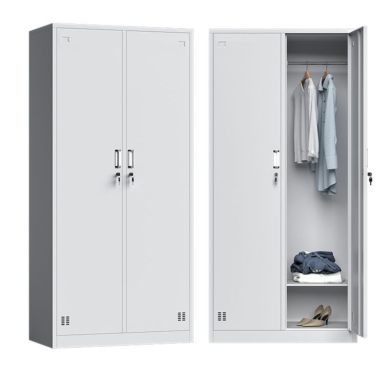 Witte stalen garderobe kast eigentijds scharnierende garderobe kast
