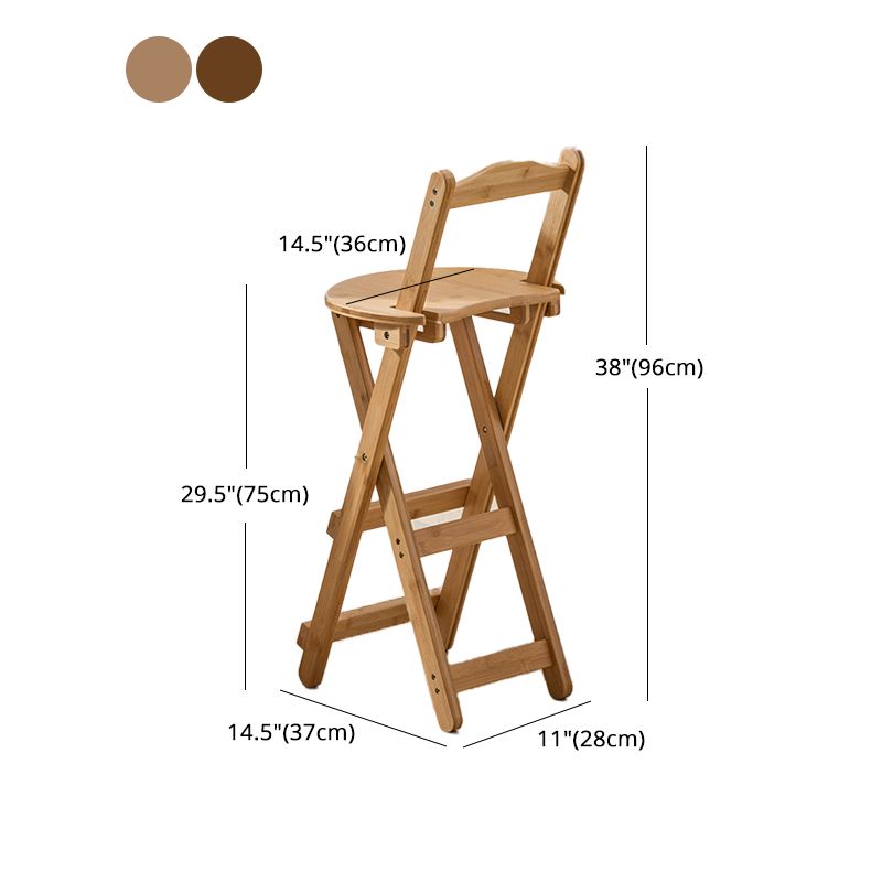 Nordic Style Armless Wood Barstools Folding Counter Stools 1 Piece Clearhalo 'Bar Furniture' 'Bar Stools' 'bar_stools' 'furn' 'furn_bar_stools' 'furniture_bar_stools' 'Kitchen & Dining Furniture' 'kitchen&dining_furn' 'kitchen' 'kitchen_furn' Furniture' 1200x1200_dedb19ee-6b44-433e-9d04-2eca4144a740
