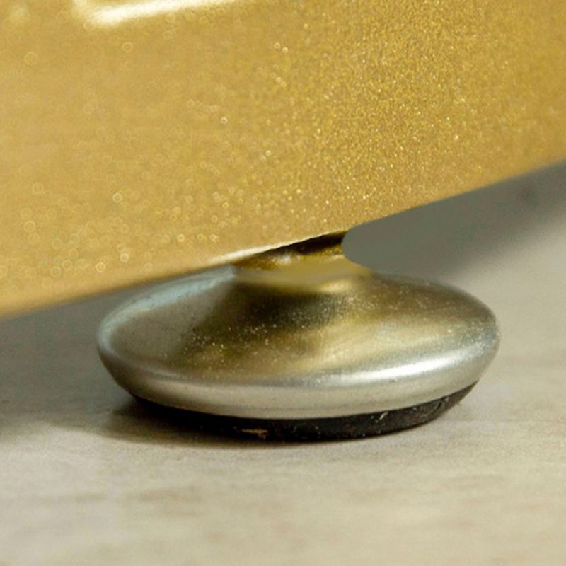 Glam Bedside Cabinet Antique Finish Nightstand with 2 Shelves