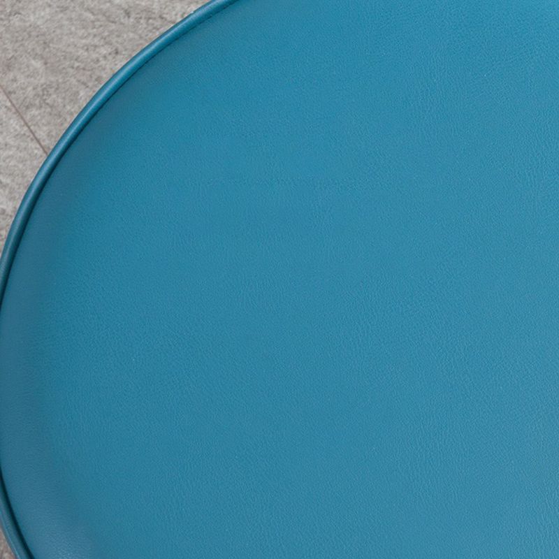 Contemporary Pouf Ottoman Genuine Leather Upholstered Solid Color Cylinder Shape Ottoman Clearhalo 'furn' 'furn_ottomans_poufs' 'Furniture' 'Living Room Furniture' 'Ottomans & Poufs' 'ottomans_poufs' 1200x1200_dedc1071-14d5-4a01-8f05-c5997d800b64