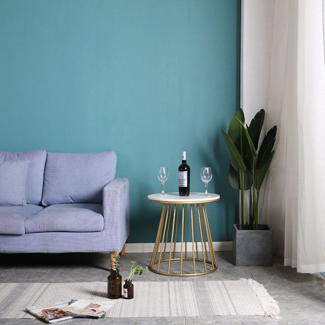 20.47 "Table lateral de estilo contemporáneo de estilo contemporáneo Mesa acento de acento de sofá redondo