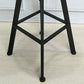 Industrial Metal Barstool Faux Leather Upholstered Counter Stool in Matte Finish