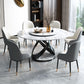 Sintered Stone Top Table Round Dining Table for Home Kitchen Dinner Furniture Clearhalo 'Dining Tables & Seating' 'Dining Tables' 'dining_table' 'furn' 'furn_dining_table' 'Furniture' 'Kitchen & Dining Furniture' 1200x1200_dee38cbb-4b81-483d-9d7e-581785216c83