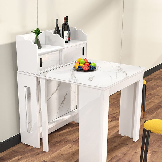 Contemporary Dining Table Rectangle Folding Dining Site Table,19.7"L x 31.5"W x 29.5"H Clearhalo ' dining_table' 'Dining Tables & Seating' 'Dining Tables' 'furn' 'furn_dining_table' 'Furniture' 'furniture_dining_table' 'Kitchen & Dining Furniture' 'kitchen&dining_furn' 'kitchen' 'kitchen_dining_table' 1200x1200_dee5e488-d4c4-4435-8355-e5da13bddbfe