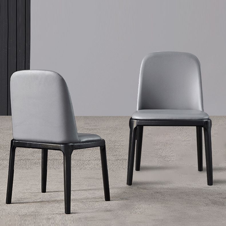 Indoor Industrial Side Chair Solid Back Wood Upholstered Dining Room Chair Clearhalo ' kitchen&dining_furn' 'Dining Chairs' 'Dining Tables & Seating' 'dining_chair' 'furn' 'furn_dining_chair' 'Furniture' 'furniture_dining_chair' 'Kitchen & Dining Furniture' 'kitchen' 1200x1200_dee64f26-7355-4976-a0d2-88c6635ef7da