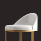 Glam Metal Dining Room Chair Upholstered Armless Dining Chairs for Home Use Clearhalo 'Dining Chairs' 'Dining Tables & Seating' 'dining_chair' 'furn' 'furn_dining_chair' 'Furniture' 'Kitchen & Dining Furniture' 1200x1200_dee6edb8-90d6-4bc0-9493-d80691c7d37e