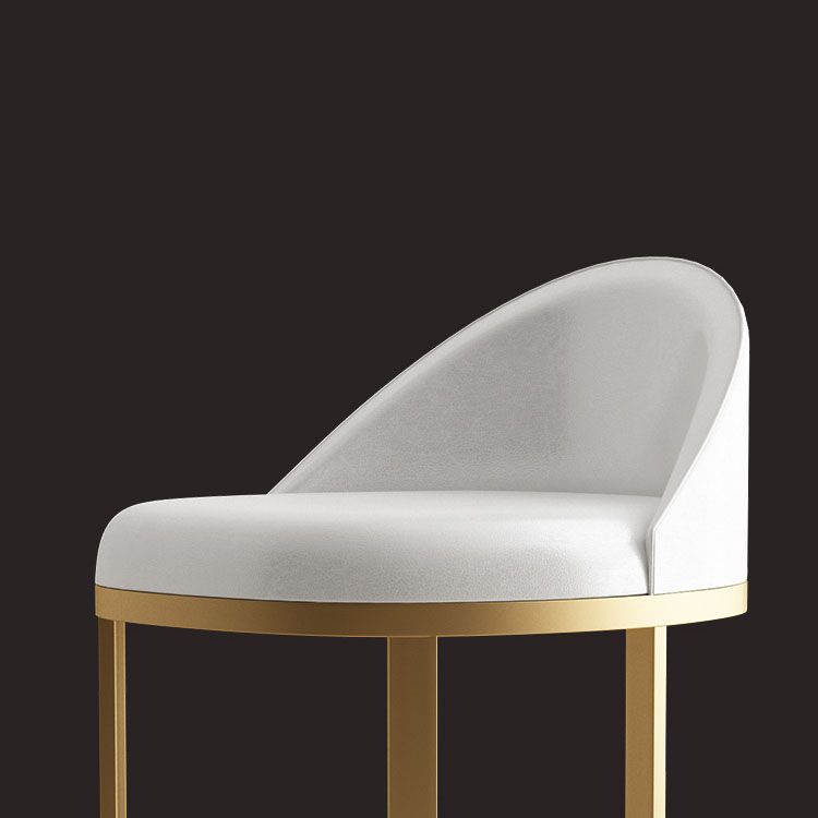 Glam Metal Dining Room Chair Upholstered Armless Dining Chairs for Home Use Clearhalo 'Dining Chairs' 'Dining Tables & Seating' 'dining_chair' 'furn' 'furn_dining_chair' 'Furniture' 'Kitchen & Dining Furniture' 1200x1200_dee6edb8-90d6-4bc0-9493-d80691c7d37e