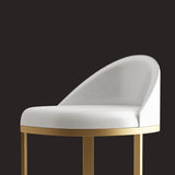 Glam Metal Dining Room Chair Upholstered Armless Dining Chairs for Home Use Clearhalo 'Dining Chairs' 'Dining Tables & Seating' 'dining_chair' 'furn' 'furn_dining_chair' 'Furniture' 'Kitchen & Dining Furniture' 1200x1200_dee6edb8-90d6-4bc0-9493-d80691c7d37e