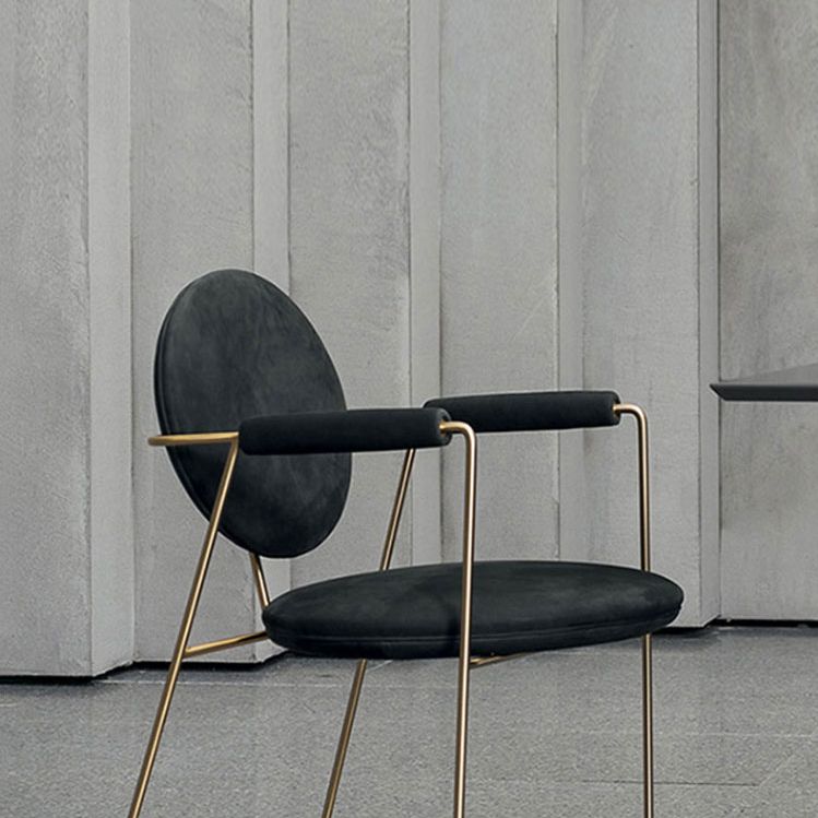 Blue and Gold Contemporary Faux Leather Dining Accent Chair for Home Clearhalo 'Dining Chairs' 'Dining Tables & Seating' 'dining_chair' 'furn' 'furn_dining_chair' 'Furniture' 'Kitchen & Dining Furniture' 1200x1200_dee72b1c-b4cc-4313-9038-805ae7f2fb5a