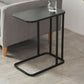 Mid-century Modern Rectangle Top End Table 22.8" Tall Metal C Side Table