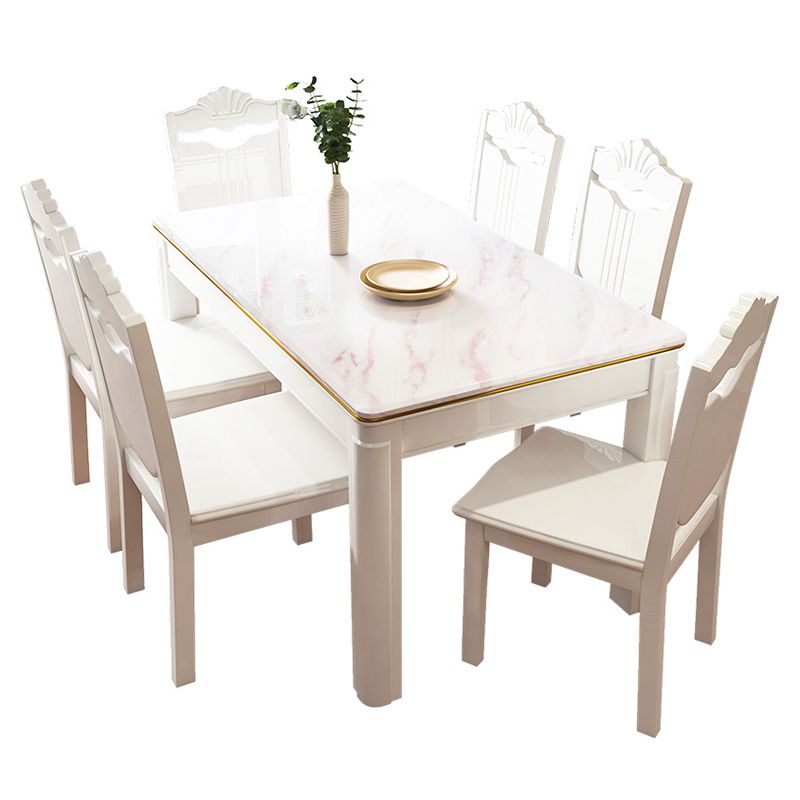 Modern Fixed Dining¬†Room¬†Table¬†Set Marble Top Dining Room Furniture for Restaurant Clearhalo 'Dining Room Sets' 'Dining Tables & Seating' 'dining_room_set' 'Furniture' 'furniture_dining_room_set' 'Kitchen & Dining Furniture' 'kitchen&dining_furn' 'kitchen' 1200x1200_dee82d5a-83f7-4e56-9afd-9fd5d9c8186d