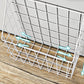 Industrial Floating Bookshelf Closed Back Metal Bookcase with Shelves