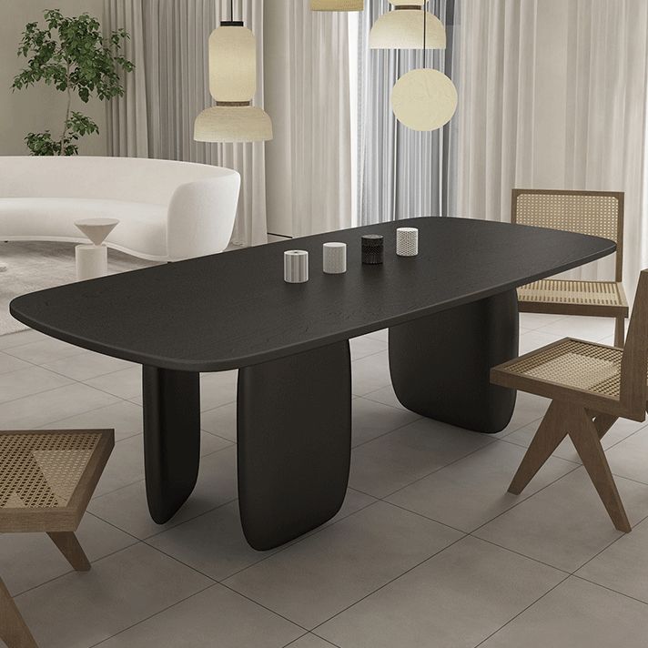 Modern 1/2/4/5 Pieces Rectangle Dining Set Pine Wood Dining Table with Chairs Clearhalo 'Dining Room Sets' 'Dining Tables & Seating' 'dining_room_set' 'furn' 'furn_dining_room_set' 'Furniture' 'furniture_dining_room_set' 'Kitchen & Dining Furniture' 1200x1200_deeb9526-018a-4c31-8aad-caab96cc9560
