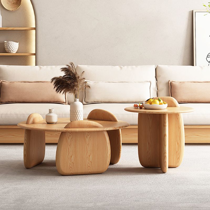Contemporary Solid Wood Coffee Table Light Wood Coffee Cocktail Table Clearhalo 'Coffee & Accent Tables' 'Coffee Tables' 'coffee_tables' 'furn' 'furn_coffee_tables' 'Furniture' 'Living Room Furniture' 1200x1200_deeba53d-a71e-4b96-9540-6d24a3cc6175