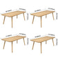 Contemporary Kitchen Khaki Dining Table Solid Wood Rectangle Dining Table with 4 Legs Base Clearhalo ' dining_table' 'Dining Tables & Seating' 'Dining Tables' 'furn' 'furn_dining_table' 'Furniture' 'furniture_dining_table' 'Kitchen & Dining Furniture' 'kitchen&dining_furn' 'kitchen' 'kitchen_dining_table' 1200x1200_deec2240-8f93-40fc-804a-35f3b8046c9b