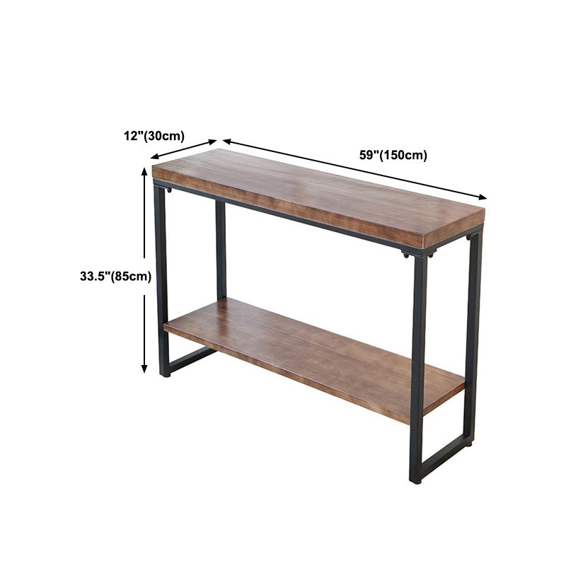 Tavolo di accento per console di finitura antica di divano console moderna di metà secolo