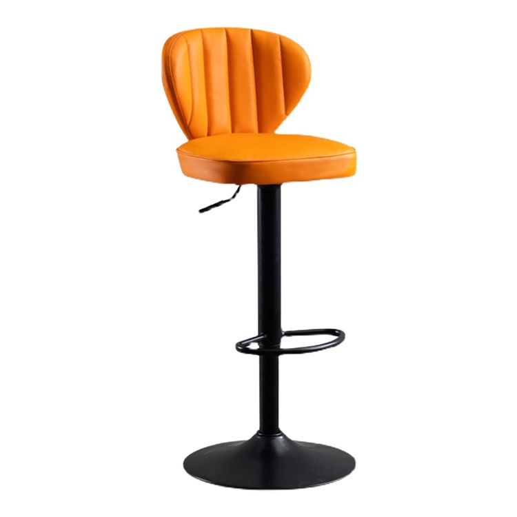 Modern Adjustable Barstool Leather Cushion Bar Stool for Living Room Clearhalo 'Bar Furniture' 'Bar Stools' 'bar_stools' 'furniture_bar_stools' 'Kitchen & Dining Furniture' 'kitchen&dining_furn' 'kitchen' 'kitchen_furn' Furniture' 1200x1200_deeda697-e005-489b-a9de-a84fc082dcc1