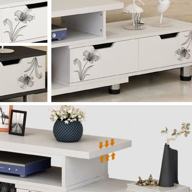 スカンジナビアのテレビメディアスタンドエンジニアリングウッドテレビスタンドコンソール