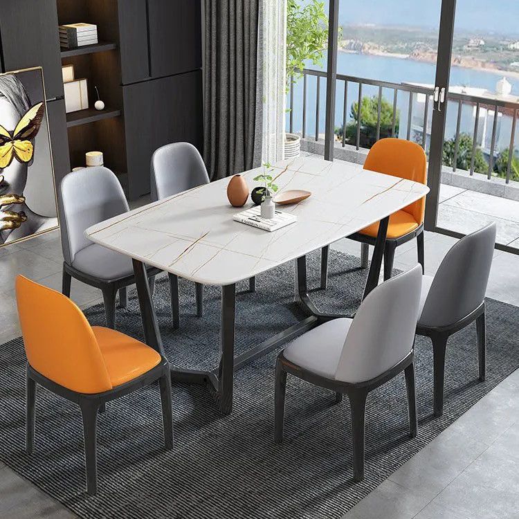 Industrial Wood Dining Side Chairs Armless Dining Chair (Set of 2/4/6) Clearhalo ' kitchen&dining_furn' 'Dining Chairs' 'Dining Tables & Seating' 'dining_chair' 'furn' 'furn_dining_chair' 'Furniture' 'furniture_dining_chair' 'Kitchen & Dining Furniture' 'kitchen' 1200x1200_deeea5d8-b7b1-45a4-b152-634a99fa3c28