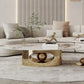 Slate Single Coffee Table Pedestal Glam Nesting Coffee Table Set