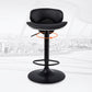 Adjustable Modern Counter Bar Stool Backrest Leather Bar Stool with Swivel in Black Clearhalo 'Bar Furniture' 'Bar Stools' 'bar_stools' 'furn' 'furn_bar_stools' 'furniture_bar_stools' 'Kitchen & Dining Furniture' 'kitchen&dining_furn' 'kitchen' 'kitchen_furn' Furniture' 1200x1200_deef88b9-5630-4fe1-92bb-401dbb84555f