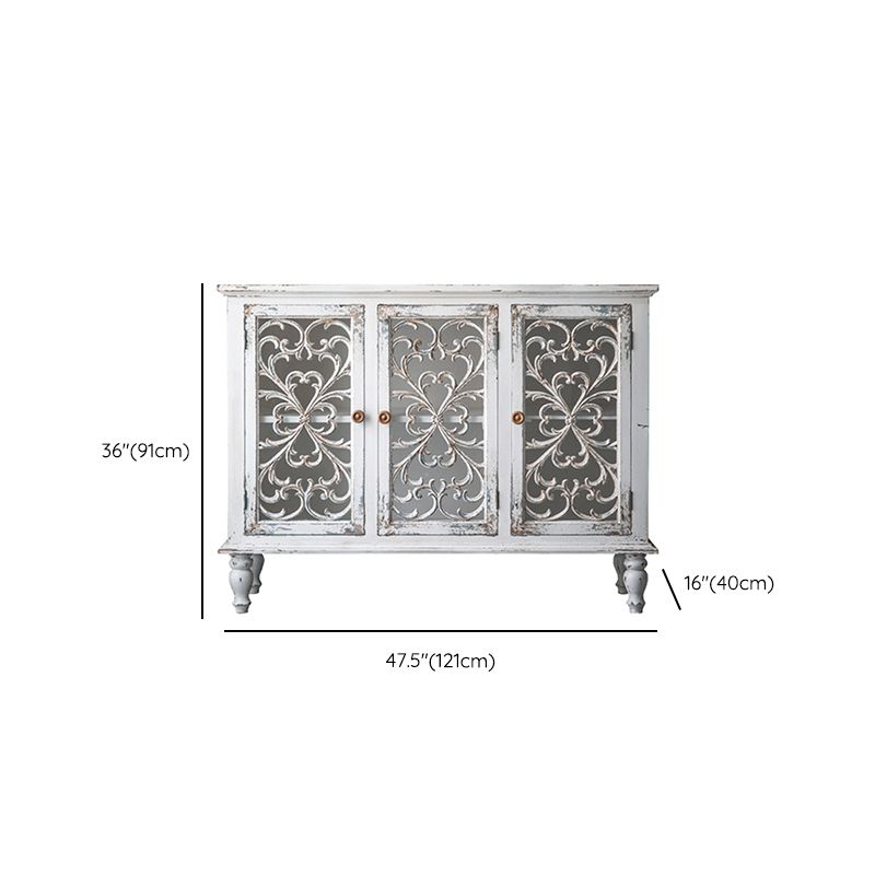 Tradizionale in legno in legno massiccio Porte in vetro armadio con le porte con porte