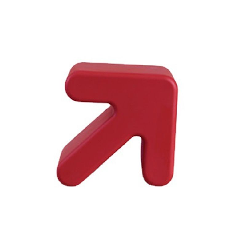 Scandinavian Geometric End Table 15.75" W x 13.78" D x 15.75" H Arrow-Shaped Side Table Clearhalo 'Coffee & Accent Tables' 'End & Side Tables' 'end_side_tables' 'furn' 'furn_end_side_tables' 'Furniture' 'Living Room Furniture' 1200x1200_def18afb-adf4-4092-a278-0cb38a89d472