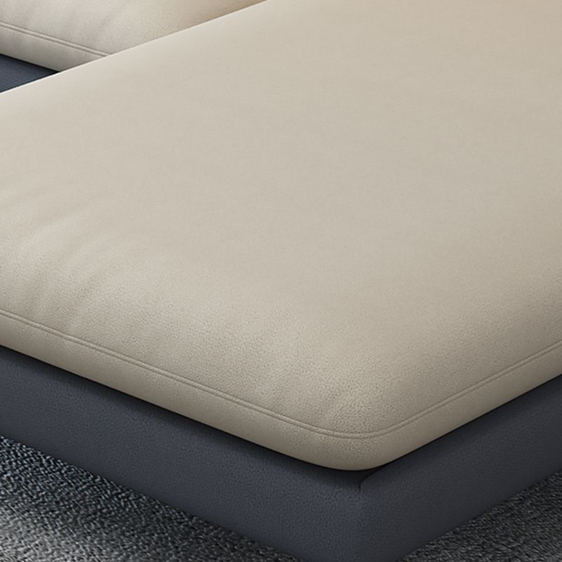 4-Seater L-Shape Sectional with Pillows Back and Slopped Arms Clearhalo 'furn' 'furn_sectionals' 'Furniture' 'Living Room Furniture' 'Sectionals' 1200x1200_def1cc6b-1cf0-4a42-98bb-6a471a8fdf18