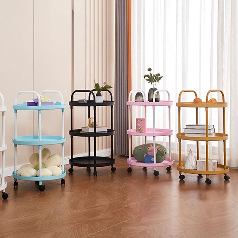 Modern Accent Side Table Round Metal Living Room Corner Table