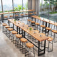 Modern 1/9 Pieces Bar Table Set Rectangle Wood Counter Table with High Stools Clearhalo 'Bar Furniture' 'furn' 'furn_home_bar_bar_sets' 'Furniture' 'Home Bars & Bar Sets' 'home_bar_bar_sets' 'Kitchen & Dining Furniture' 1200x1200_def3d1ee-d1a6-4e42-9a9f-8f0dc2656465